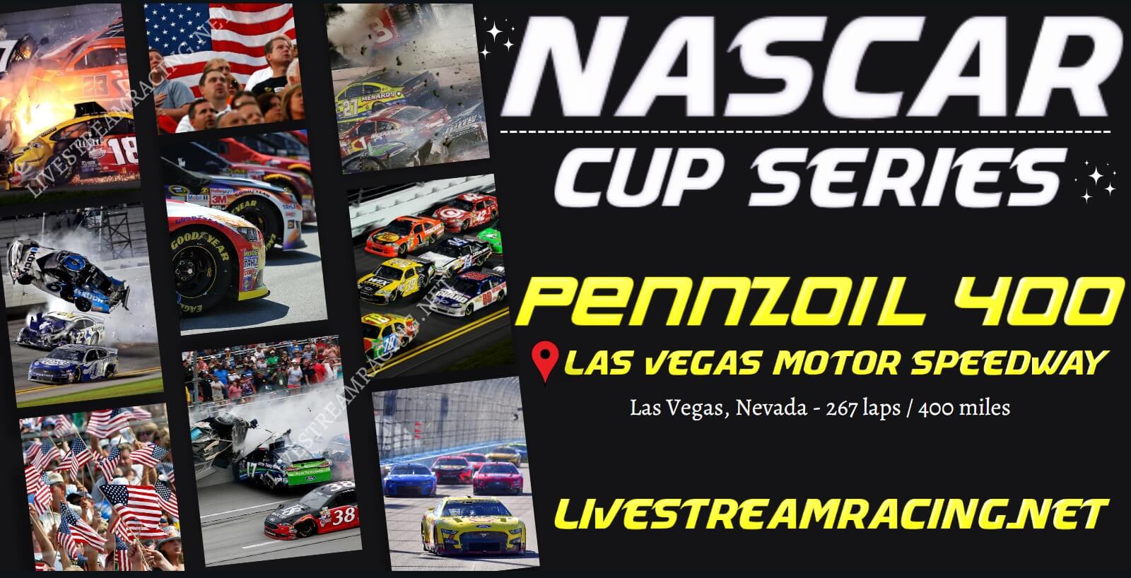 Nascar Cup Series Pennzoil 400 Live Stream 2023 at Las Vegas
