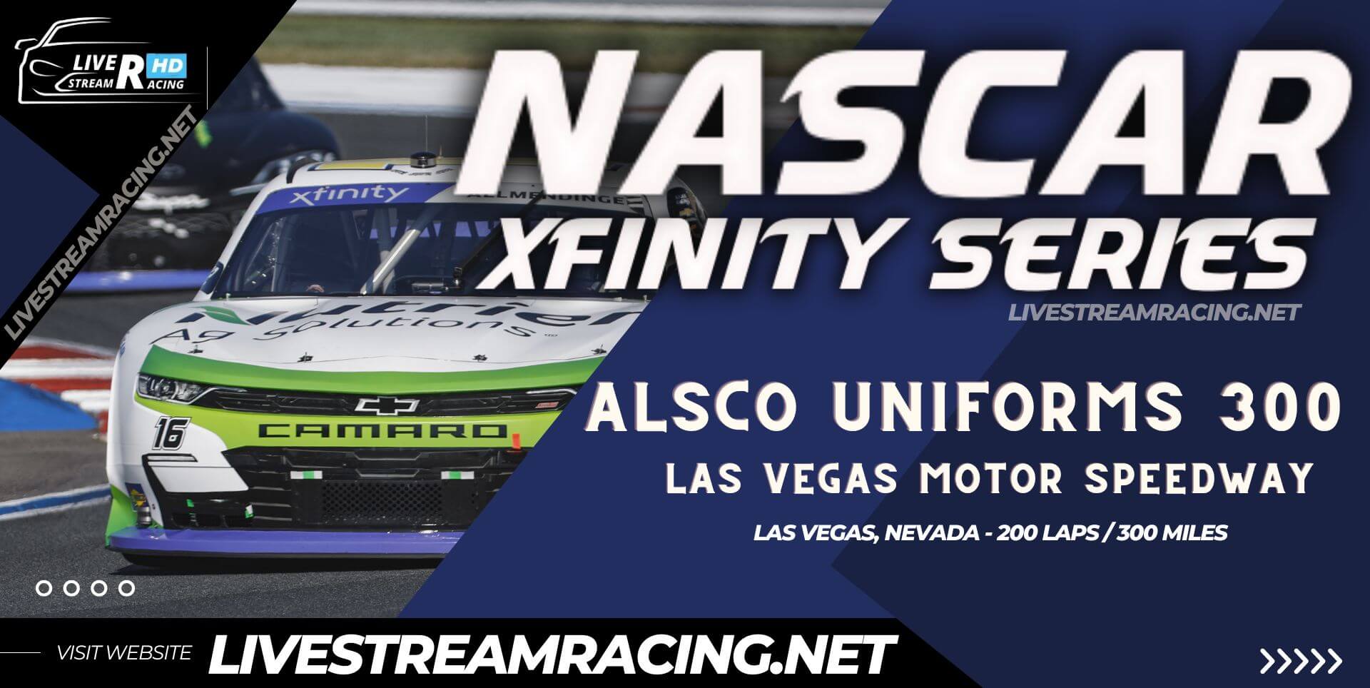 Alsco Uniforms 300 Nascar Xfinity Series Live Stream 2023 at las Vegas